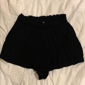 Black flowy shorts